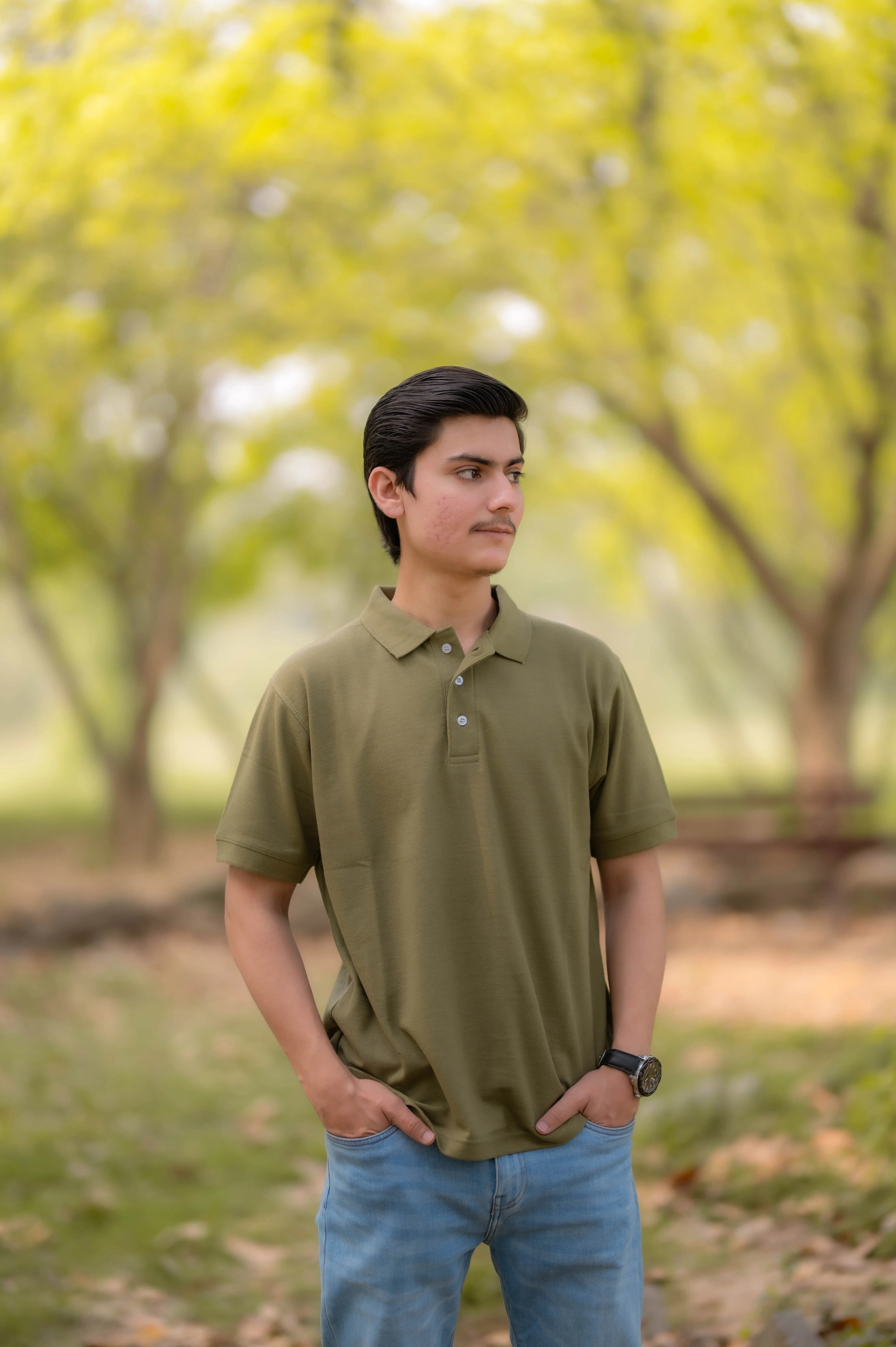 Polo Shirt: Olive Green